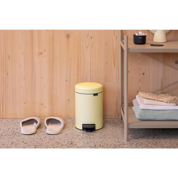 Brabantia NewIcon 0.8 Gal. (3 l) Satin Taupe Step-On Trash Can