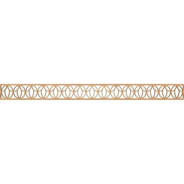 Ekena Millwork Shoshoni Fretwork 0.25 in. D x 46.375 in. W x 4 in. L Maple Wood Panel Moulding
