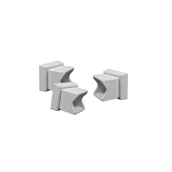 Barrette Outdoor Living White Aluminum Angle Brackets (3-Pack)