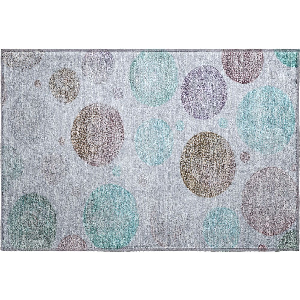 Mayfield Premium Machine Washable Abstract AMF1897 Blue 2 ft. x 3 ft. Area Rug price history on PriceWatchPro