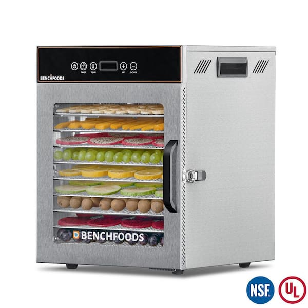 1 Zone / 10 Tray Stainless Steel Domestic Dehydrator