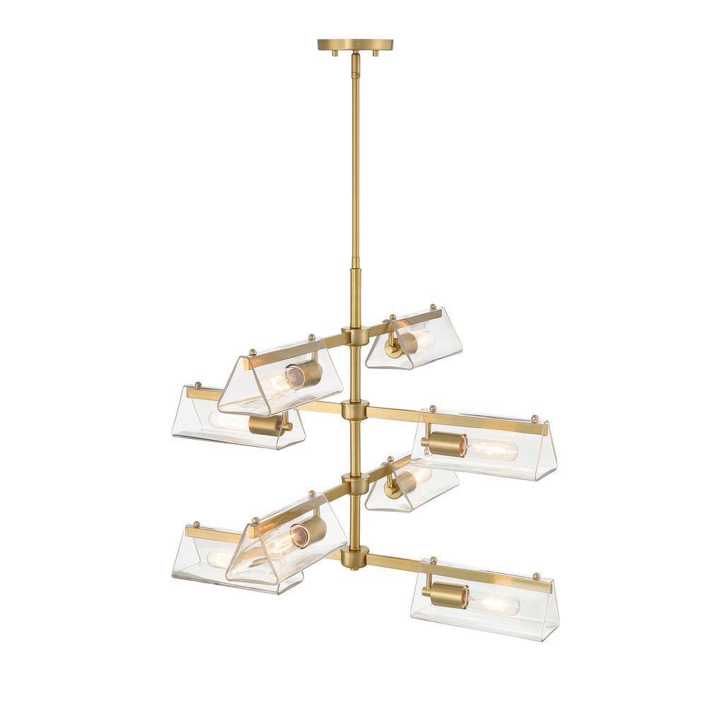 Latitude Sputnik 24.5'' Brushed Gold Leaf-Inspired Chandelier