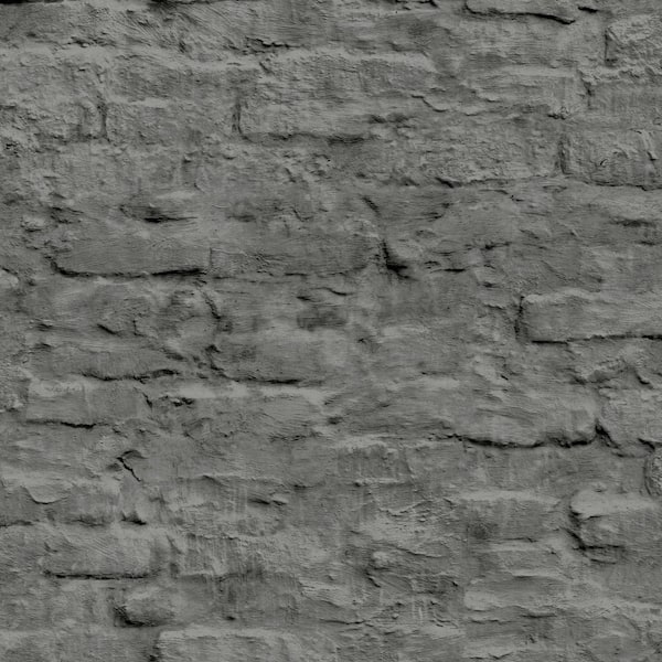 Graham & Brown NEXT Contemporary Brick Grey Removable Wallpaper Sample