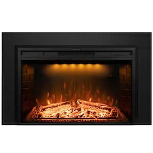 51.9 in. Wide 32.11 in. H (Overall Size) Electric Fireplace Insert with Trim Kit