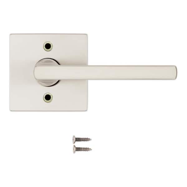 Kwikset Halifax Square Satin Nickel Half-Dummy Door Lever