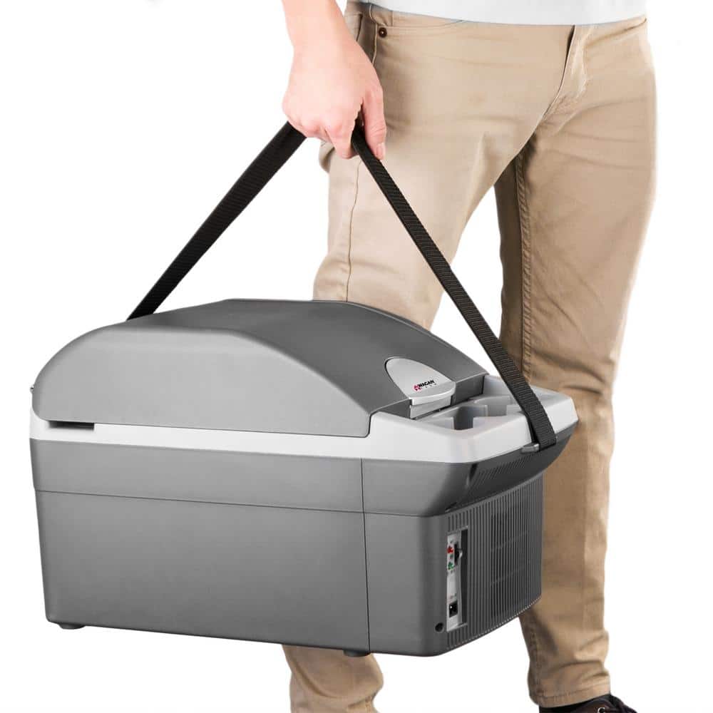 14 Liter Gray Electric Portable Cooler and Warmer