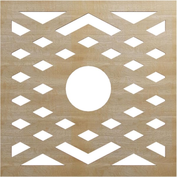 Ekena Millwork 0.25 in. x 5.125 in. x 20 in. Wood Medallion Moulding