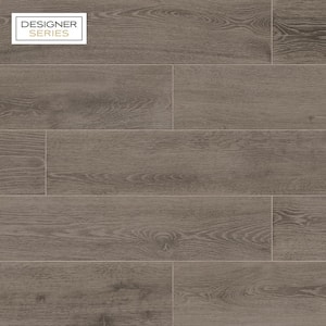 Designer Series Nevada Wool Dark Gray 8 in. x 40 in. Wood Look Porcelain Floor and Wall Tile (12.92 sq. ft./Case)