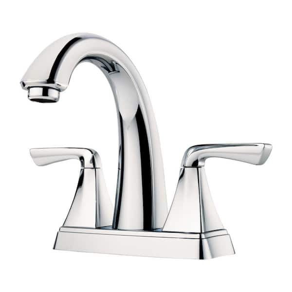 Pfister Selia 4 in. Centerset 2-Handle Bathroom Faucet in Polished ...