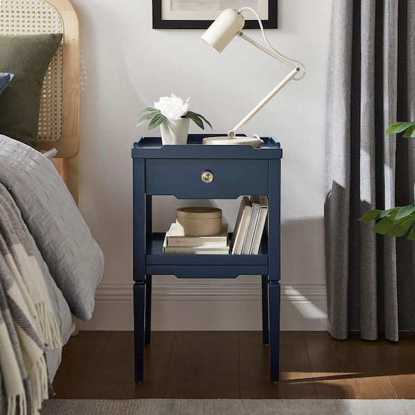 Finchley Midnight Blue 1-drawer 16 in. W Nightstand