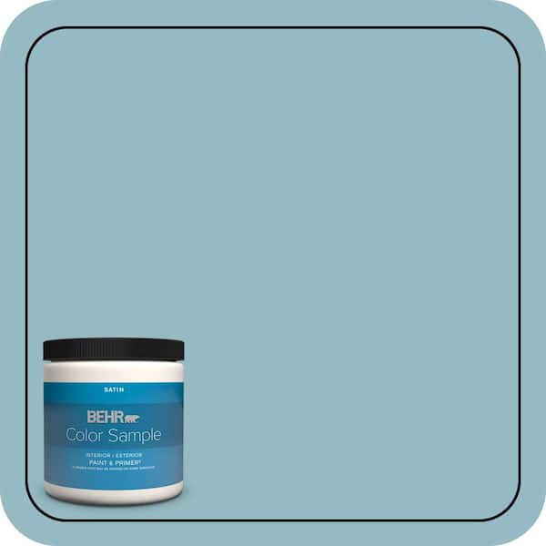 BEHR PREMIUM PLUS 8 oz. #T18-13 Casual Day Satin Enamel Interior/Exterior Paint & Primer Color Sample