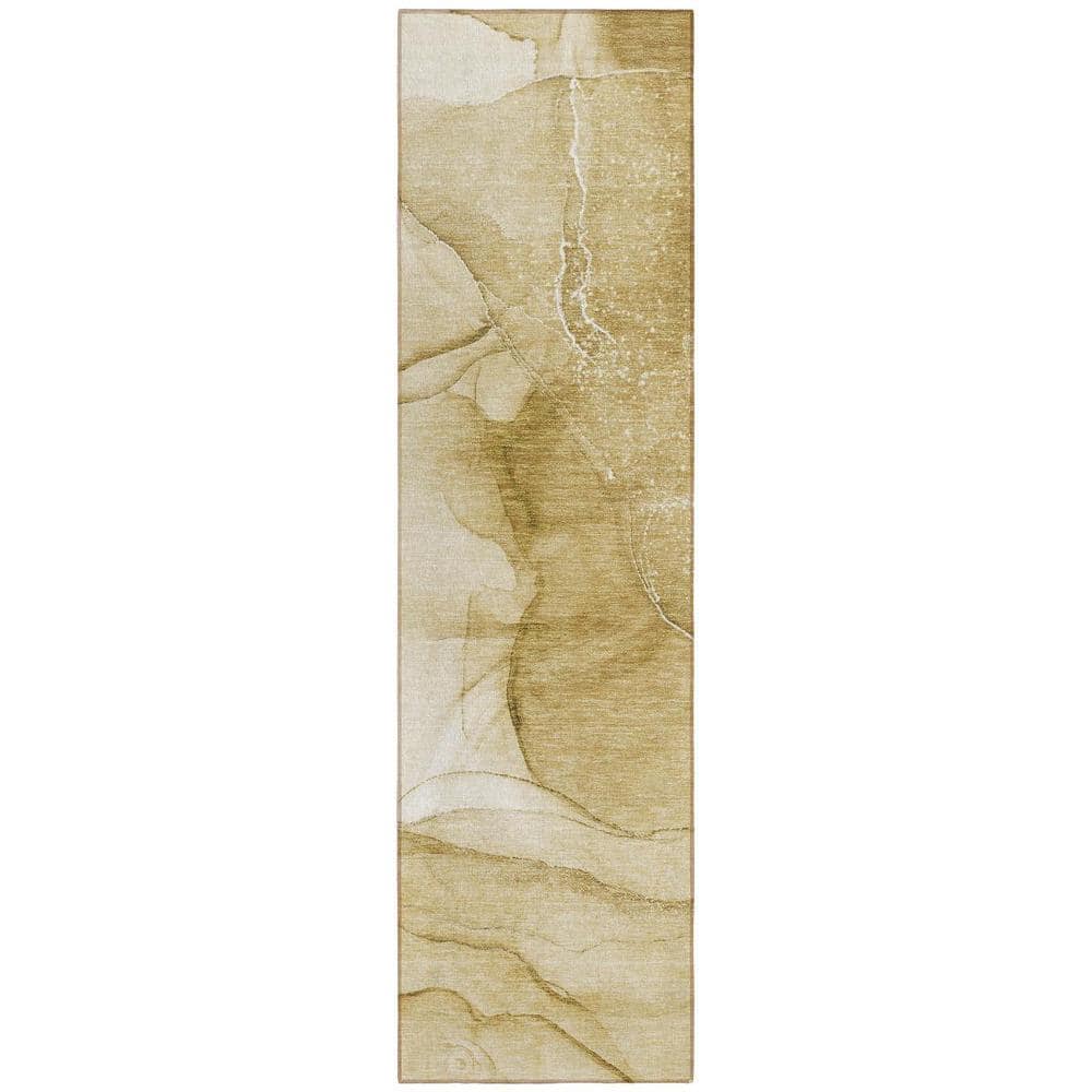 Beige 2 ft. x 8 ft. Abstract Indoor / Outdoor Area Rug price history on PriceWatchPro