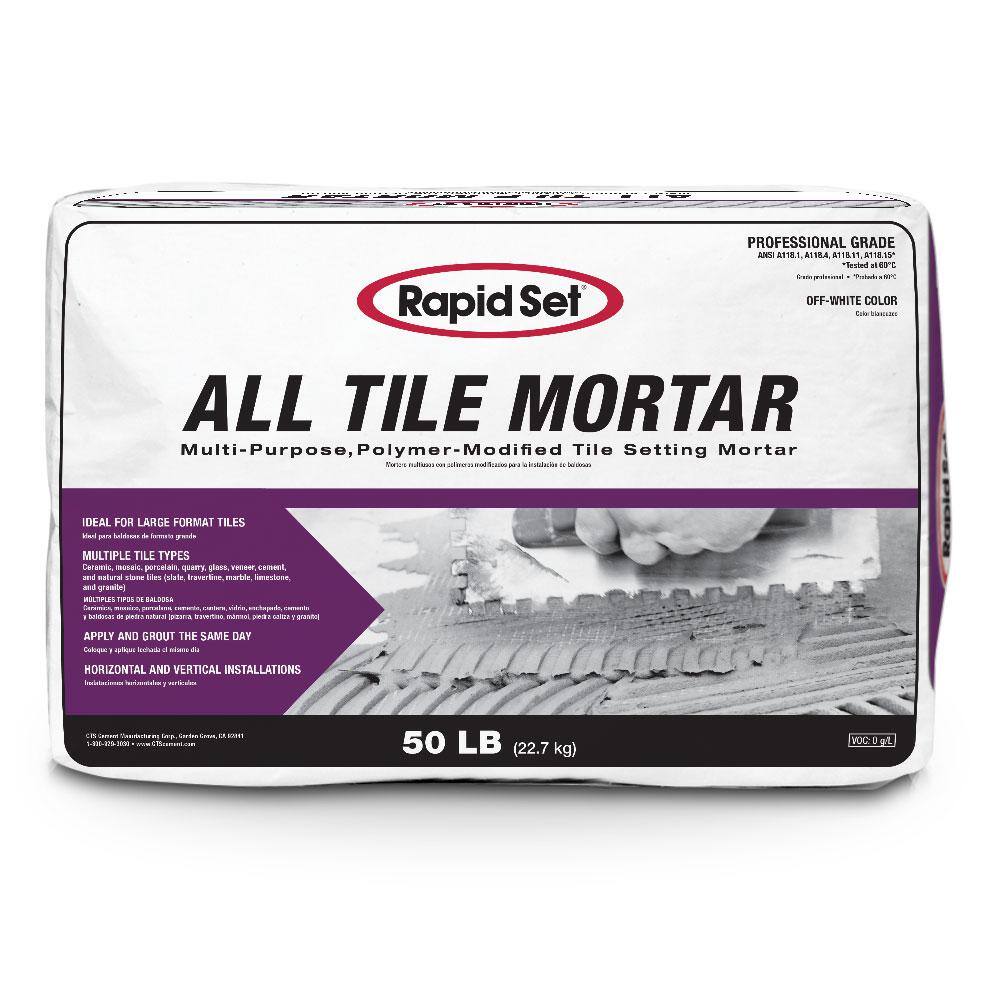 Rapid Set 50 lb. All Tile Mortar 85510050 The Home Depot