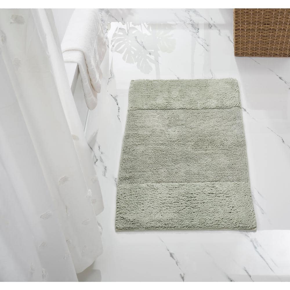 Better Trends Granada Collection Green 100% Cotton Rectangle 4-Piece Bath  Rug Set BAGD4PC17182021SA - The Home Depot