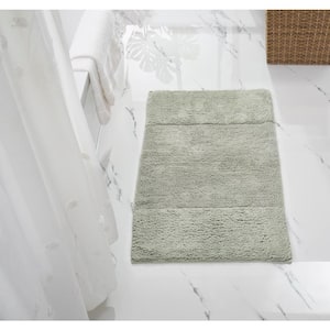 Granada Collection 24 in. x 40 in. Green 100% Cotton Rectangle Bath Rug