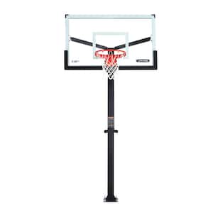 60 in. Tempered Glass Mammoth Bolt Down Basketball Hoop
