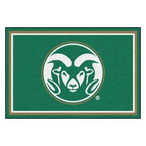 NCAA - Colorado State University Green 8 ft. x 5 ft. Indoor Area Rug