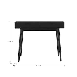 Amerlin Charcoal Black Wood Desk (39.37 in W. X 31.50 in H.)