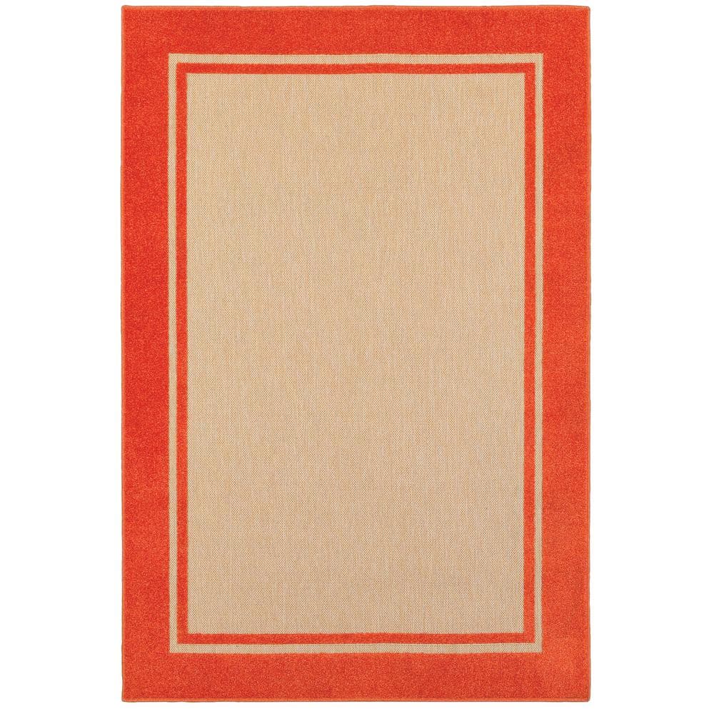 Bondi Tangerine 7 ft. x 10 ft. Outdoor Patio Area Rug price history on PriceWatchPro