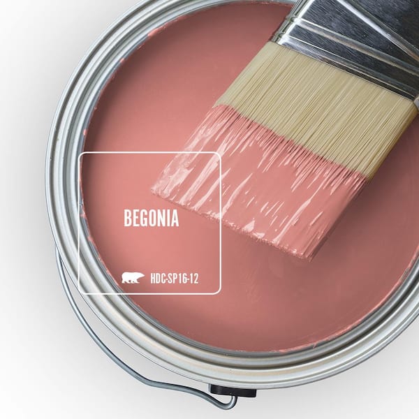 BEHR PREMIUM PLUS 8 oz. Home Decorators Collection #HDC-SP16-12 Begonia  Satin Enamel Interior/Exterior Paint & Primer Color Sample B370416 - The  Home Depot