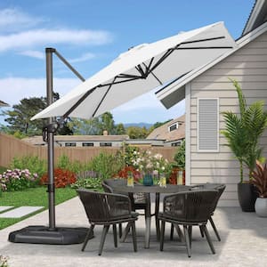 8 ft aluminum square cantilever offset patio umbrella in midnight 9 Feet Outdoor Umbrella Offs SpaChemGuy This versatile umbrella features an adjustable curved pole and a convenient base with wheels PURPLE LEAF 8 ft. Square