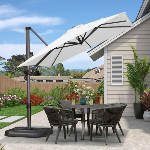 8 ft square aluminum cantilever offset patio umbrella Formosa Covers Replacement Canopy TOP ONLY for 11 Foot Rib Outdoor Garden Umbrella Fabric Round Octagonal, Premium Every tile captures the growth of the family PURPLE LEAF 8 ft. Square