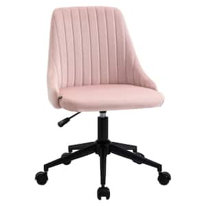 Pink Velvet Office Chair