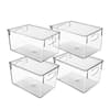 Sorbus 2 Plastic Storage Bins, Clear Kitchen, Pantry, and Bathroom Organizer  with Lids and Handles FR-BCR2 - The Home Depot