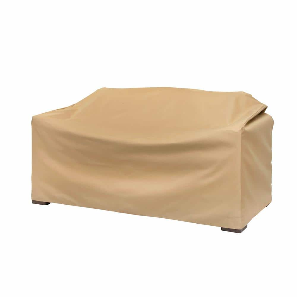 MODERN LEISURE 55 in. L x 33 in. W x 38 in. H, Khaki Basics Patio ...