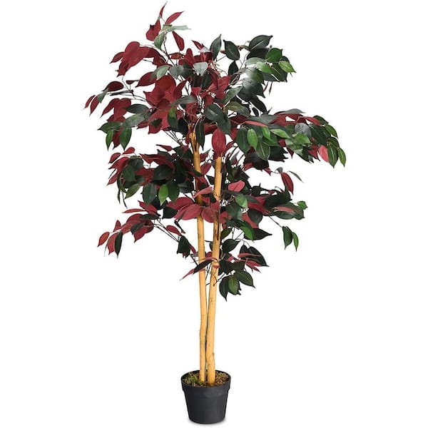 4 ft. Artificial Ficus Tree with Nursery Pot