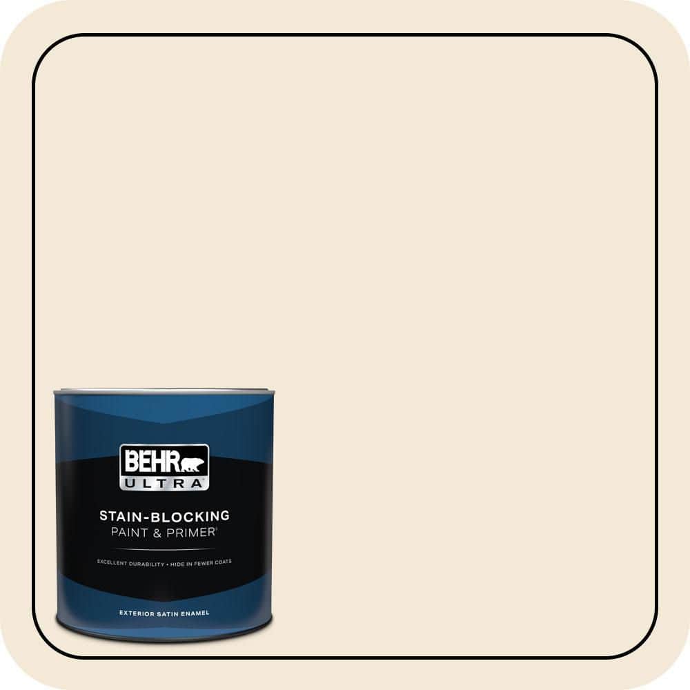 1 qt. #13 Cottage White Satin Enamel Exterior Paint & Primer product image for price tracking