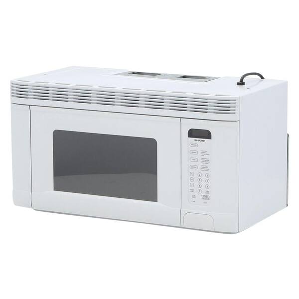 Sharp 1.4 cu. ft. 950-Watt Over the Range Microwave Oven in White