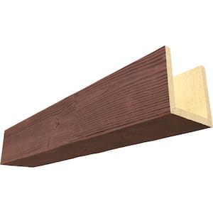Endurathane 6 in. H x 8 in. W x 8 ft. L Sandblasted Redwood Faux Wood Beam