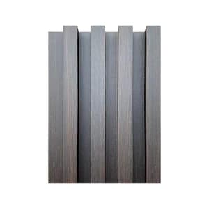96 in. x 6 in x 0.8 in. Wood Solid Wall Cladding Siding Board in Smoked Oak Color (Set of 3 piece)