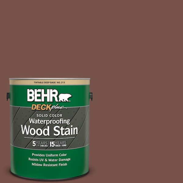 BEHR DECKplus 1 gal. #SC-135 Sable Solid Color Waterproofing Exterior Wood Stain