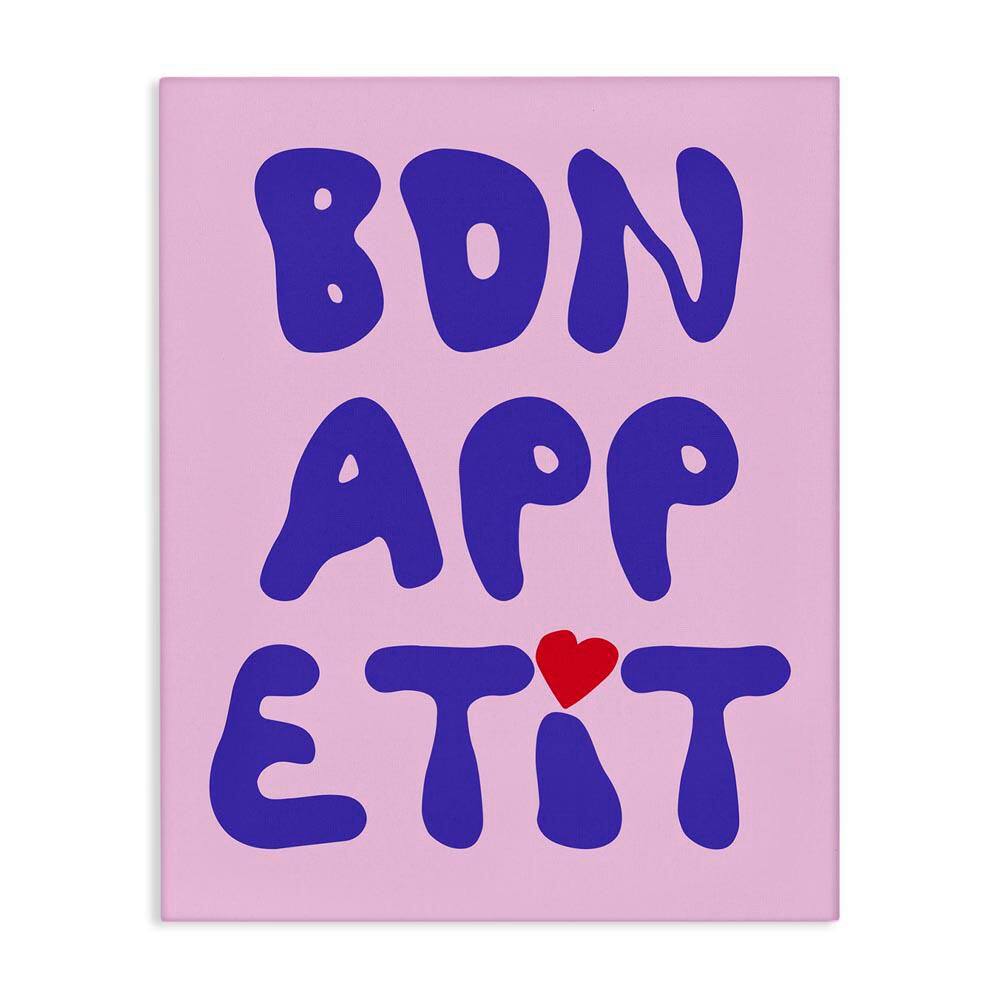 Bon Appetit with Heart by House of Lulu Unframed Food Graphic Art Print 20 in. x 16 in. price history on PriceWatchPro