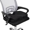 Mind Reader Seat Cushion With Memory Foam - Gray, 12.5x18x2.5 Inch, Non-Slip, Pressure Relief For Back