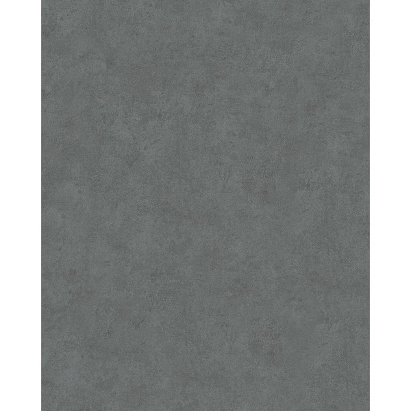 Unbranded Mottled Sponge Effect Anthracite Matte Finish Vinyl on Non-Woven Non-Pasted Wallpaper Roll
