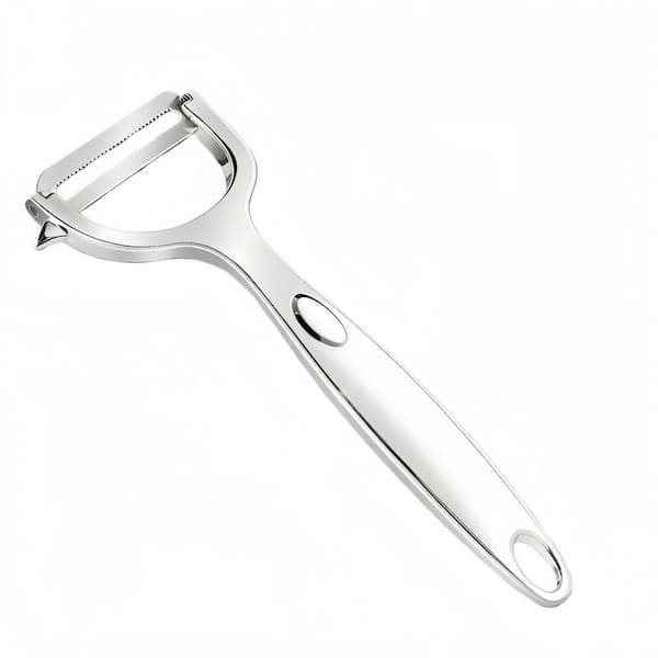 Stainless Steel Ultra Sharp Peelers with Serrated, Non-Slip Ergonomic Grip for Kitchen, Carrots, Fruits, Veggie (1-Pack)