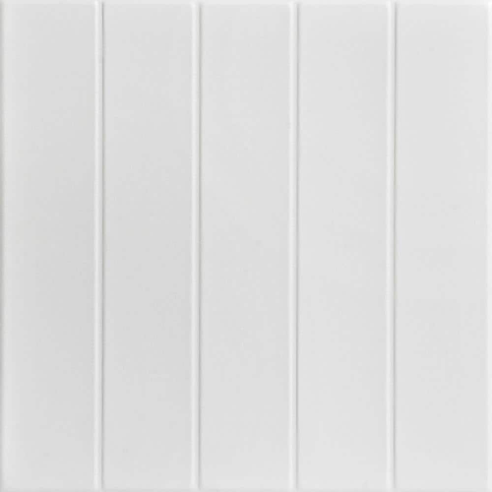 Bead Board White Heron 1.6 ft. x 1.6 ft. Decorative Foam Glue Up Ceiling Tile (384 sq. ft. /Case) price history on PriceWatchPro