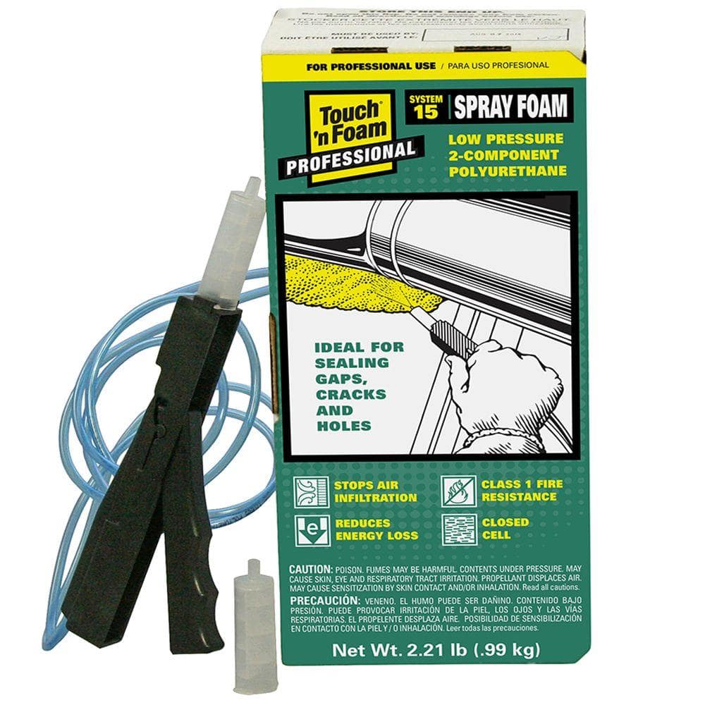 Touch 'n Foam 15 Board Foot Polyurethane 2-Component Spray Foam Kit