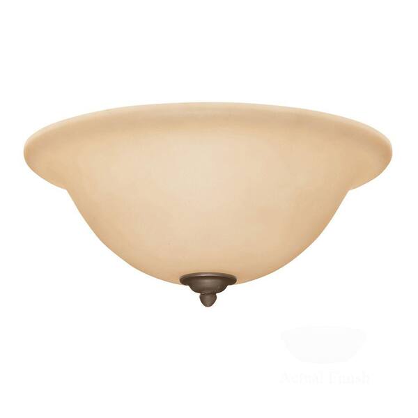 Illumine Zephyr 3-Light Gilded Bronze Ceiling Fan Light Kit