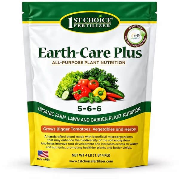 Earth-Care Plus 5-6-6 4 lbs. 400 sq. ft. Slow Release Organic All Purpose Plant Nutrition