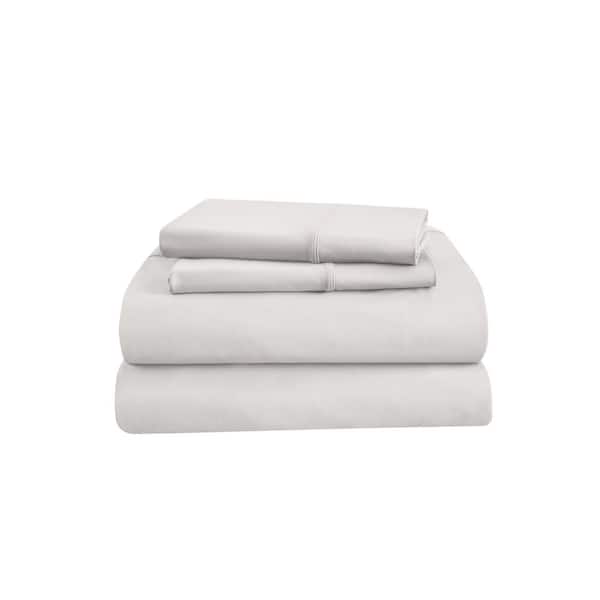TEMPUR-PEDIC TEMPUR ProPerformance White Split-King Performance Knit Nylon Sheet Set