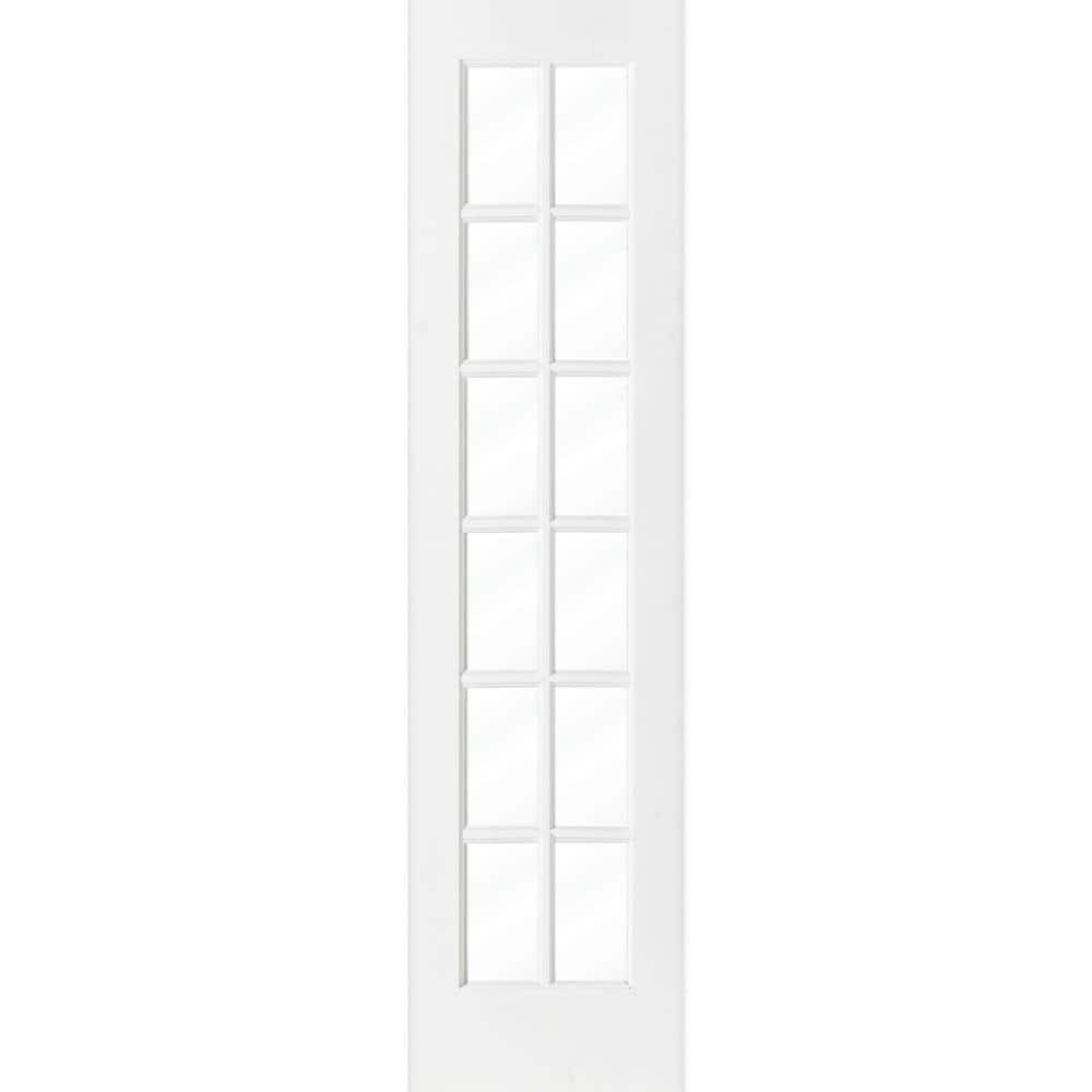 Krosswood Doors 24 in. x 96 in. 12-Lite Primed Solid Core MDF Wood