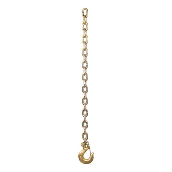 CURT 35" Safety Chain with 1 Clevis Hook (24,000 lbs., Yellow Zinc)  80316 - The Home Depot