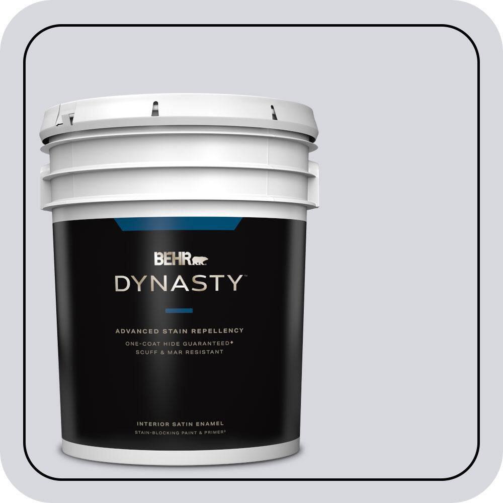 5 gal. #MQ3-59 Will O the Wisp One-Coat Hide Satin Enamel Interior Stain-Blocking Paint & Primer price history on PriceWatchPro