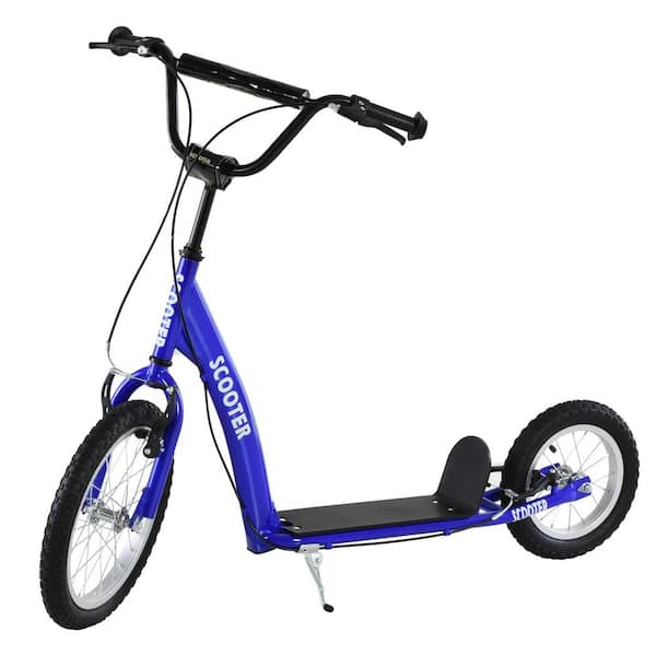 Tatayosi Youth Scooter Kick Scooter for Kids 5+ with Adjustable Handlebar, Dual Brakes, Blue