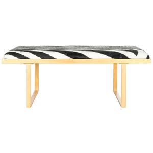 Millie Zebra/Gold Bench