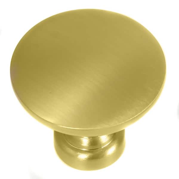 Soho 1.125 in. Matte Brass Round Cabinet Knob